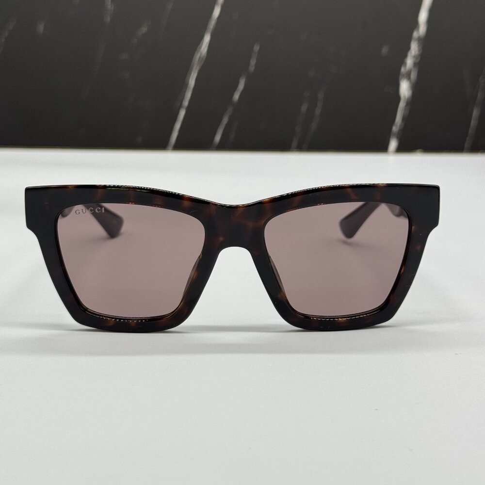 NEW GUCCI SUNGLASSES HAVANA WOMEN EYEWEAR GUCCI GG1714S 007 - Picture 4 of 11